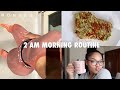 MY 2 AM MORNING ROUTINE *Productive* | CHLOE TING WORKOUT, BREAKFAST , PRODUCTIVITY | KIRAH OMINIQUE