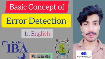 Error Detection basic concept | For Sindh Uni entry test 2k23 and IBA test bps 5 to 15 | With Sindhi