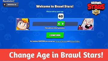 How To Change Age in Brawl Stars Tutorial 2024