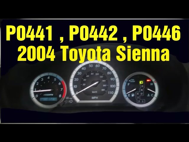 Check Engine Light On Toyota Sienna