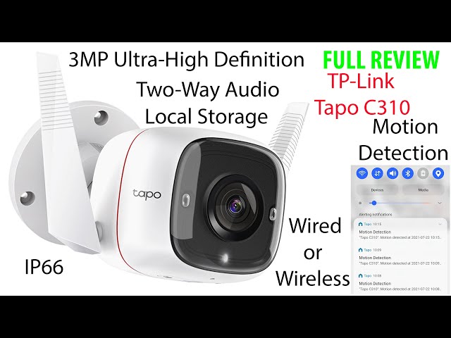 Camara ip exterior tp-link wifi c/audio tapo c310 fhd 1080p night