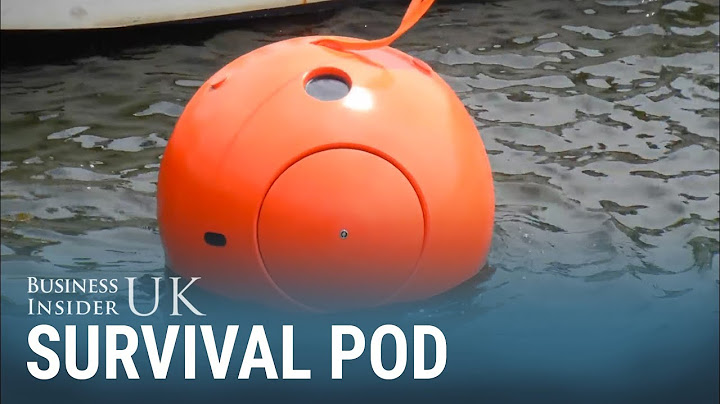 This survival pod can protect you during a tsunami