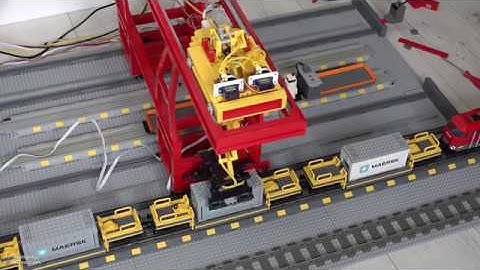 Lego train container terminal automated by Arduino WIP E16 Back to square one