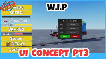 New UI Concept Number Changer | Calling All Engines Full Steam Ahead | CAE FSA