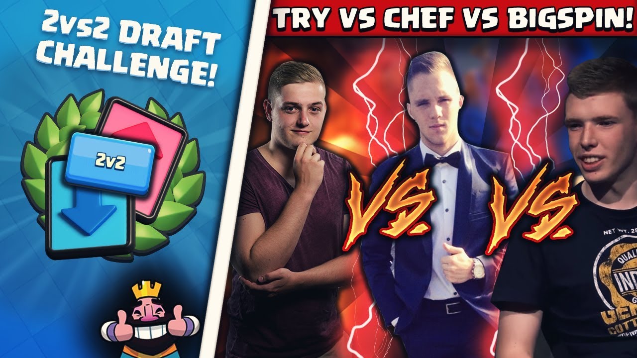 JEDER GEGEN JEDEN! | WITZIGSTES DUELL 😂 | Nur Glück bei 2vs2 Draft?! | Clash Royale Deutsch