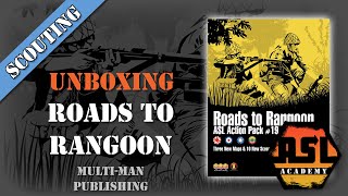 Advanced Squad Leader Scouting Report 50 - Roads to Rangoon
An unboxing of MMPs Action Pack #19 Roads to Rangoon, featuring more action in Burma between the Japanese (and the Burma Independence Army) and various Commonwealth forces. The AP features 3 new Fortenberry Style boards and 10 scenarios.
Please consider supporting additional ASL content and unboxings:
Membership - http://www.youtube.com/channel/UCVIdiYMT0xkK3_s5ELIcAWA/join
Paypal - http://paypal.me/nulen
Patreon - http://patreon.com/ASLAcademy
Thanks!
Advanced Squad Leader Scouting Report 50 - Roads to Rangoon
0:00 - Thanks, Supporters!
0:10 - Update
1:14 - Whats In it?
2:48 - The Maps
4:40 - The Scenarios
8:30 - Ramblings
WEBSITE:
http://asl-players.net
FACEBOOK:
http://facebook.com/groups/aslplayersnet
TWITTER:
http://twitter.com/AslPlayers
#advancedsquadleader #gaming #tacticalgames #tacticalgaming #wargaming #hexandcounter #boardgames #worldwar2 #ww2 #ww2games Advanced Squad Leader Scouting Report 50 - Roads to Rangoon