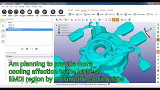 FAST COOLING channel analysis by C3P Cast Designer Software Casting Simulation HPDC