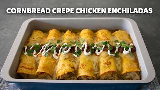 Cornbread Crepe Chicken Enchiladas | Food Wishes