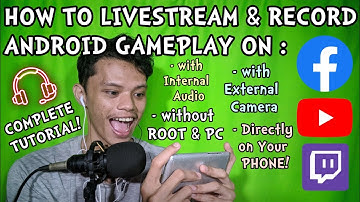 How To Live Stream & Record Android Game on Facebook Gaming & Youtube With Internal Sound - NO ROOT!