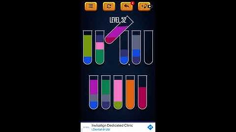Water Sort Puzzle - Color Liquid Sorting Game Level 52 Solution