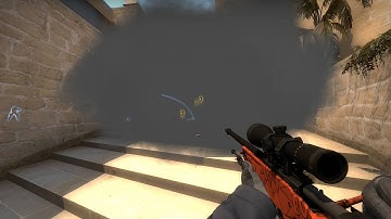CS GO Mirage 1K noscope wallbang through 3 smokes :D