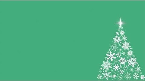 Snowflake Christmas Tree Motion Background - Green