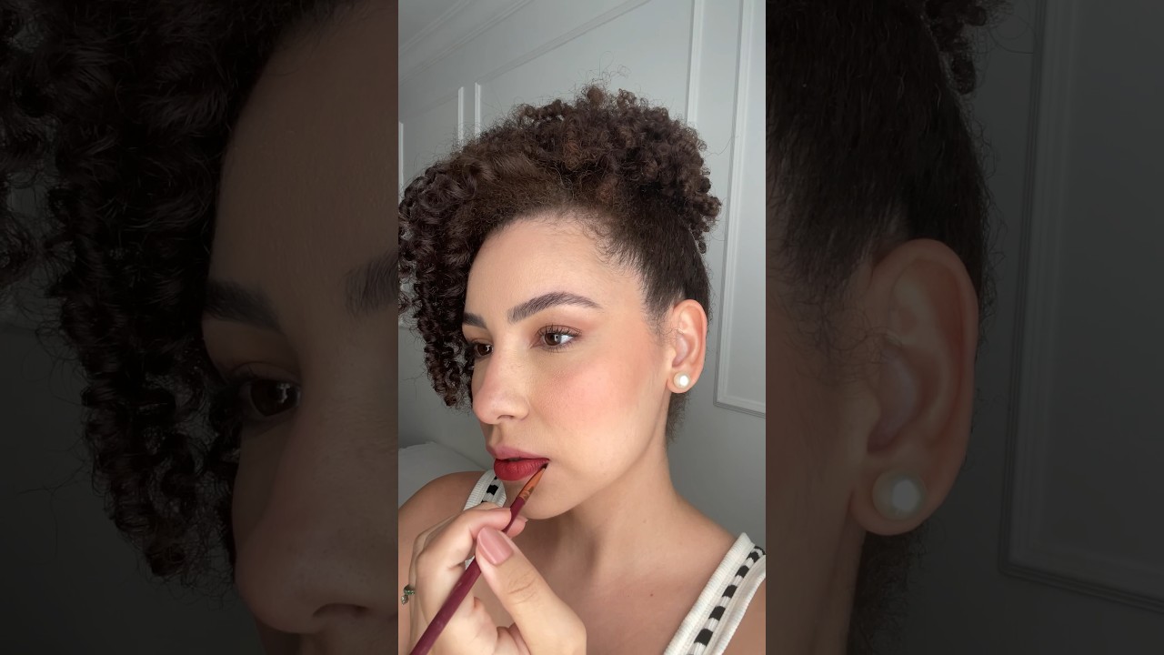 Testando blush stick océane como batom 💄 