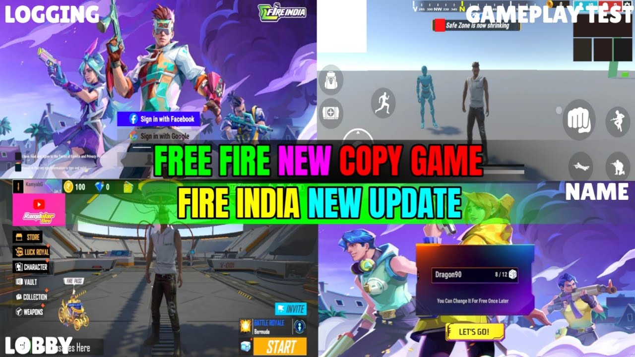 Free Fire New Copy Game Update | Fire India Ramdular Dev Game New Update 