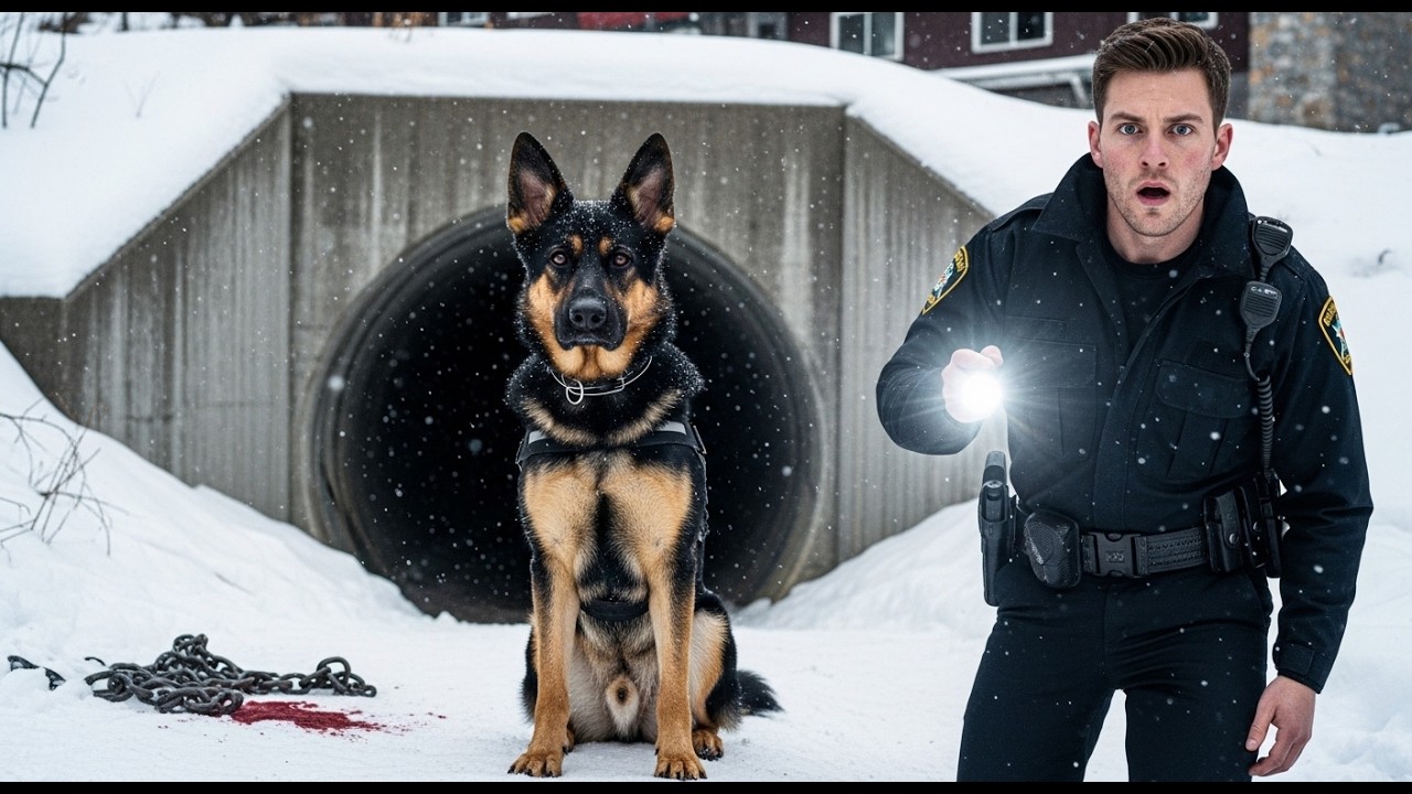 The police dog Sat Guarding a Tunnel… Until the Officer Discovered the ...