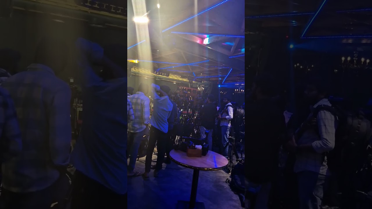 At shoot location pressmeet 