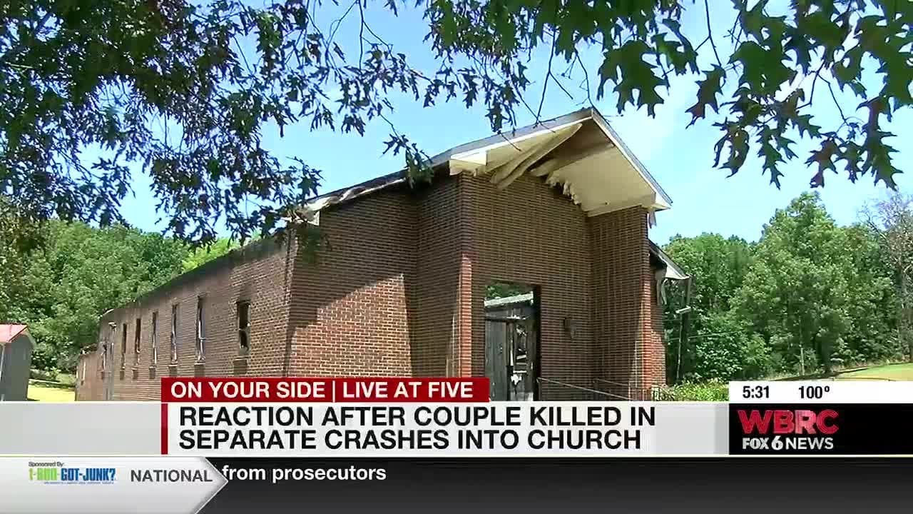 Reaction after couple killed in separate crashes into church - YouTube