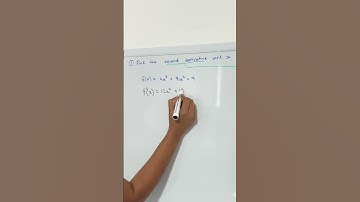 Find the 2nd derivative #math