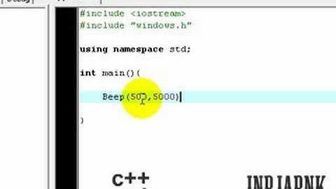 Programming in C++ #3 Beep Program