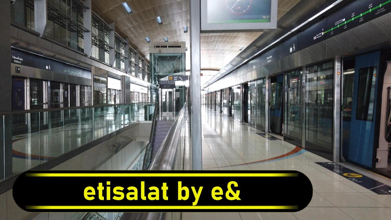 Metro Station etisalat by e& - Dubai 🇦🇪 - Walkthrough 🚶