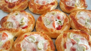 Мини пицца🍕Бесподобное тесто. Лёгкое, мягкое, воздушное. #пицца