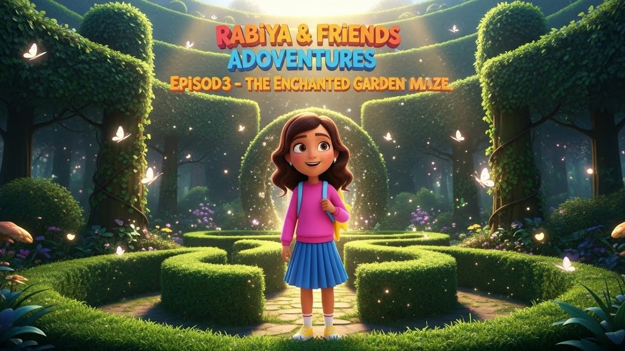 Rabiya & Friends Adventures Episode 3 “The Enchanted Garden Maze” 🌸| Learn Colors, Shapes & Teamwork