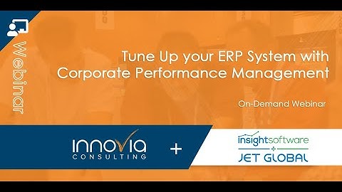 Tune Up your ERP System with Corporate Performance Management