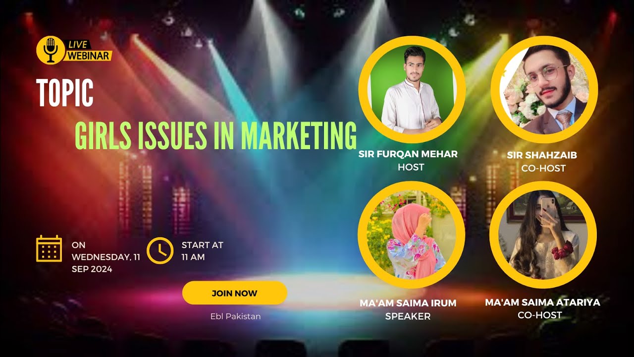 Girls issues in marketing||Sir Shazaib||Mam saima - YouTube