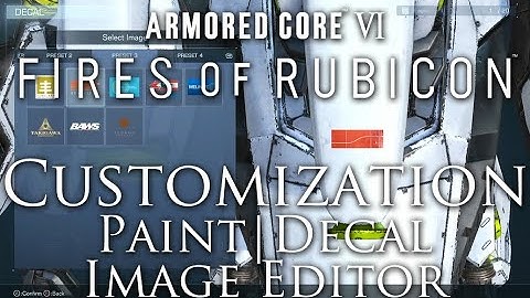 Armored Core 6 AC Paint, Decal, and Emblem/Image Editor