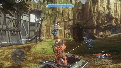Halo 4 - Blasting Flag Grabbers with a Lightrifle Gameplay Video