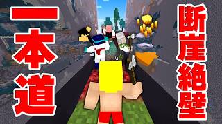『断崖絶壁』の一本道を進んでエンドラ討伐！！【マイクラ】