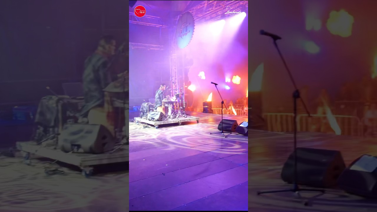 😱 Fire on the stage during my performance at the Doktor Miłość festival with my Handpan!😱#handpan