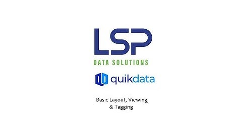 LSP Data Solutions_QuikData Viewing and Tagging Basics