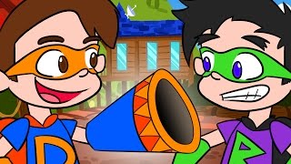 Super Drew Battles Ray Blank in Camp Color War | A Stupendous Drew Pendous Cool School Story Super Drew Battles Ray Blank in Camp Color War | A Stupendous Drew Pendous Cool School Story