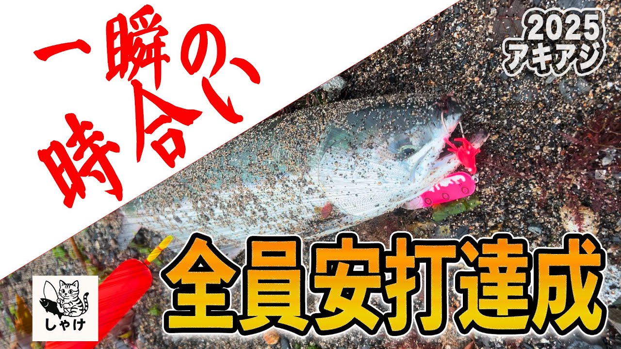 2025アキアジ　一瞬の時合い？！全員安打達成！！