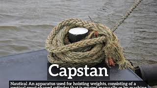 How to Say Capstan in English | How Does Capstan Look | What is Capstan
