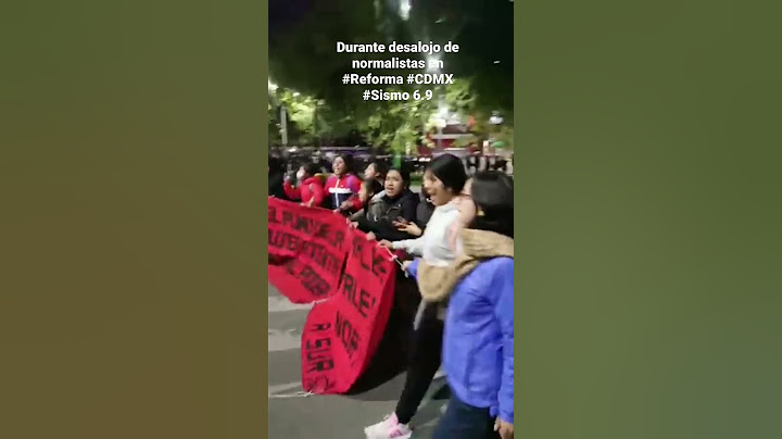 Suena alerta sísmica durante en desalojo del bloqueo de #normalistas en #CDMX, #sismo 6.9