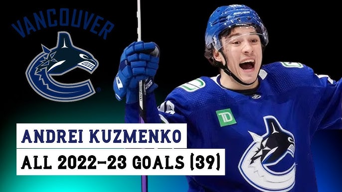 Andrei Kuzmenko #96 (Vancouver Canucks) first NHL goal Oct 12