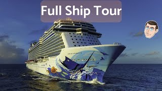 FULL SHIP TOUR - NCL Escape - All Public Areas with a review