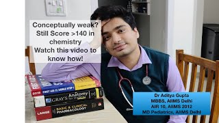 How to Score 150+ in Chemistry even if conceptually weak ! Study strategy. #neetug #neet #chemistry