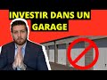 Investir dans un garage 