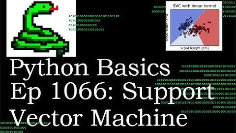 Python Basics Tutorial Support Vector Machines SVM || Machine Learning Journey
