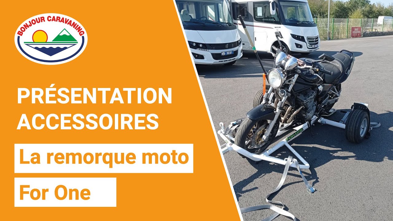 Remorque porte-moto compacte For-One, idéale en camping-car - Équipements  et accessoires