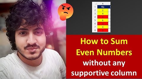 Trick to Sum Even Number