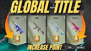 FIREARM RANKING PUBG MOBILE | HOW TO INCREASE POINT FIREARM RANKING | COMBAT POWER RANKING 