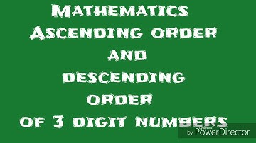 Ascending and descending order of 3digit numbers