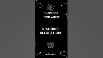 Resource Allocation #ResearchTips #ResourceAllocation #YouTubeShorts