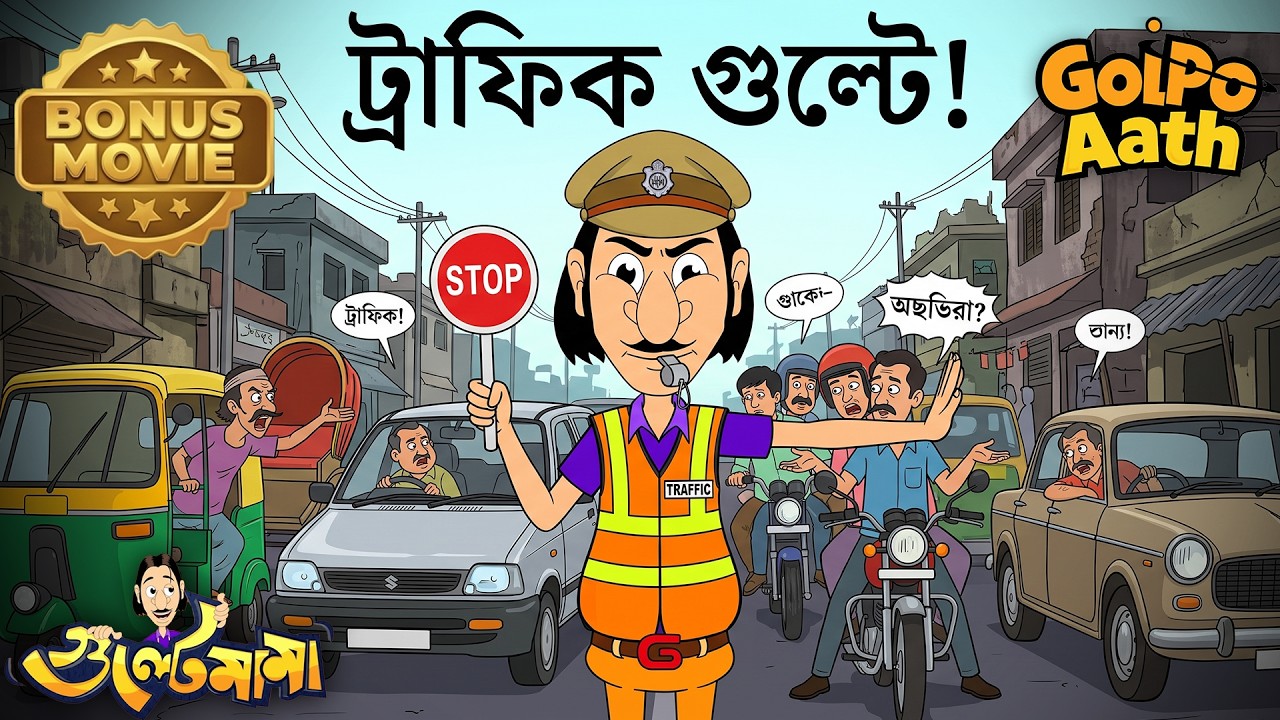 ট্রাফিক পুলিশ সেজে তোলপাড় করল গুল্টে মামা! 🚦😂 | Gulte Mama | Bonus Movies