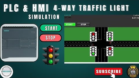 PLC Traffic Light Control | Siemens TIA Portal & HMI Simulation.