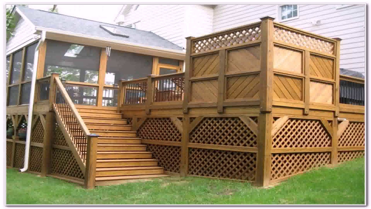 Deck Ideas With Privacy Fence Youtube